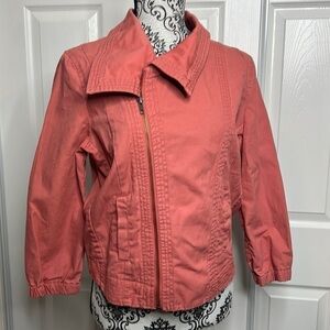 Hurley Light Pink Asymmetrical Jacket S